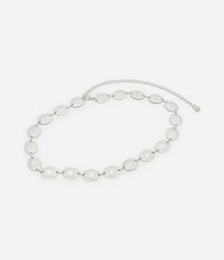 Cinto Estreito de Metal com Esferas