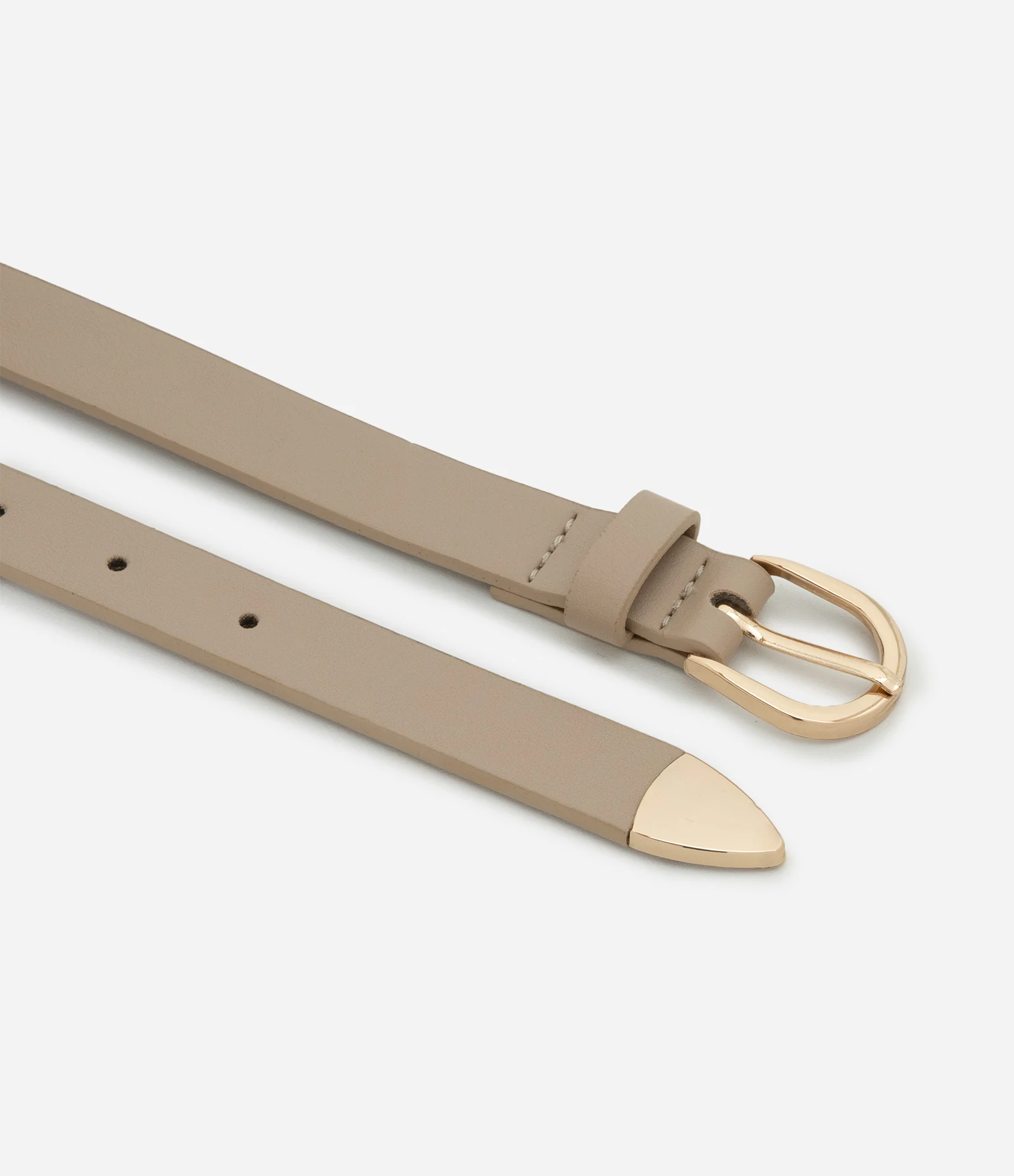 Kit 03 Cintos em Pu Variados Bege/Marrom 2