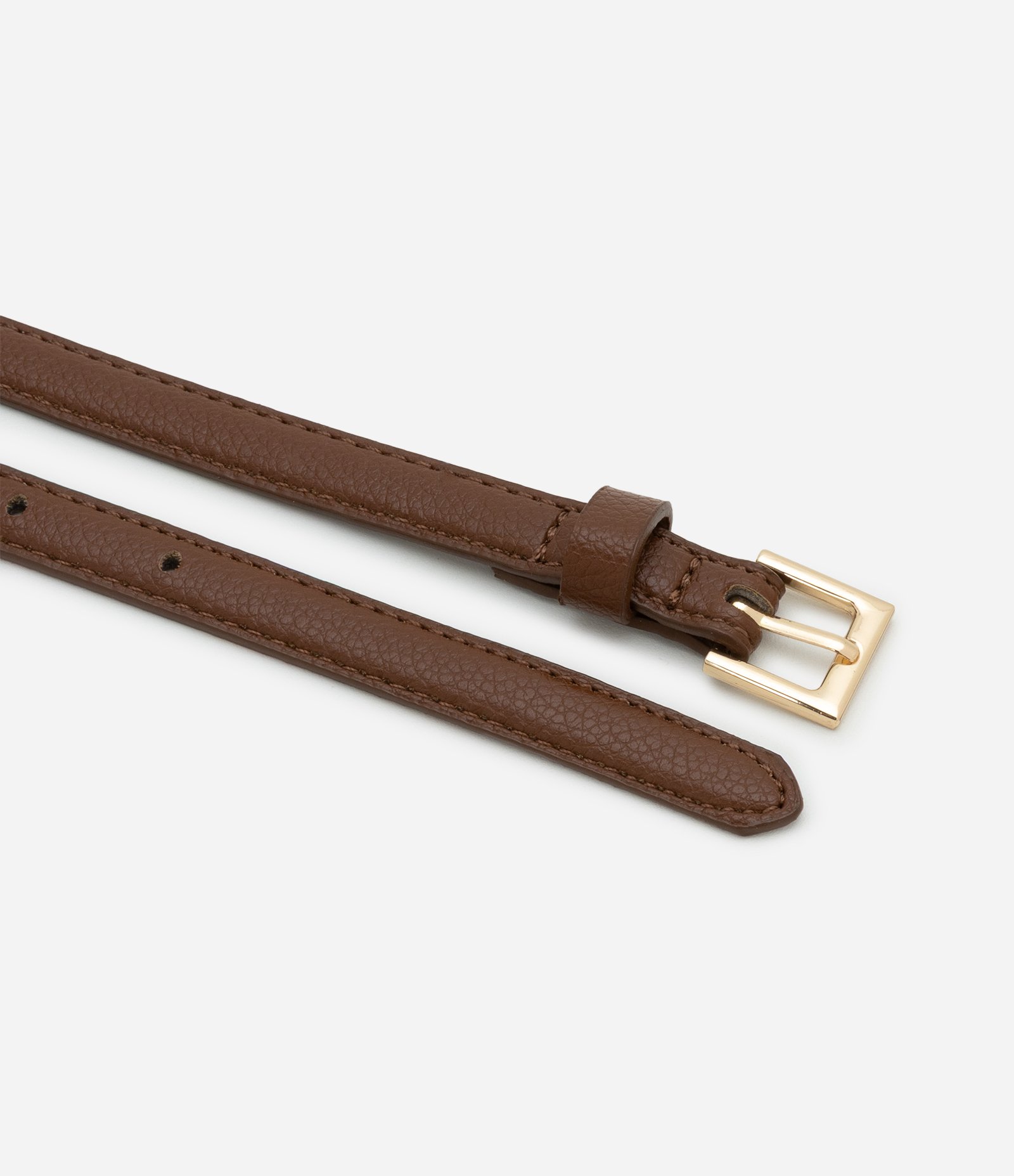 Kit 03 Cintos em Pu Variados Bege/Marrom 3