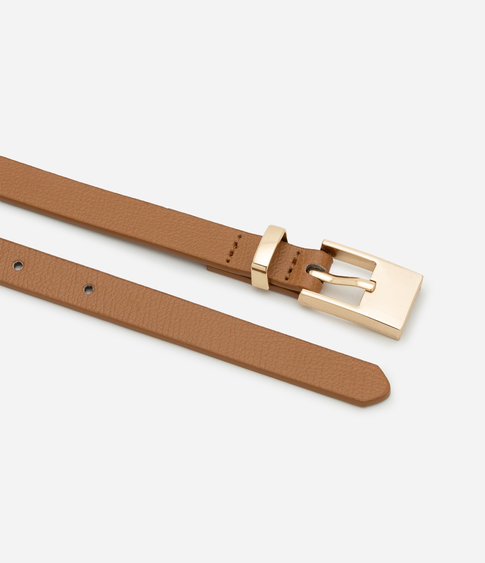 Kit 03 Cintos em Pu Variados Bege/Marrom 4