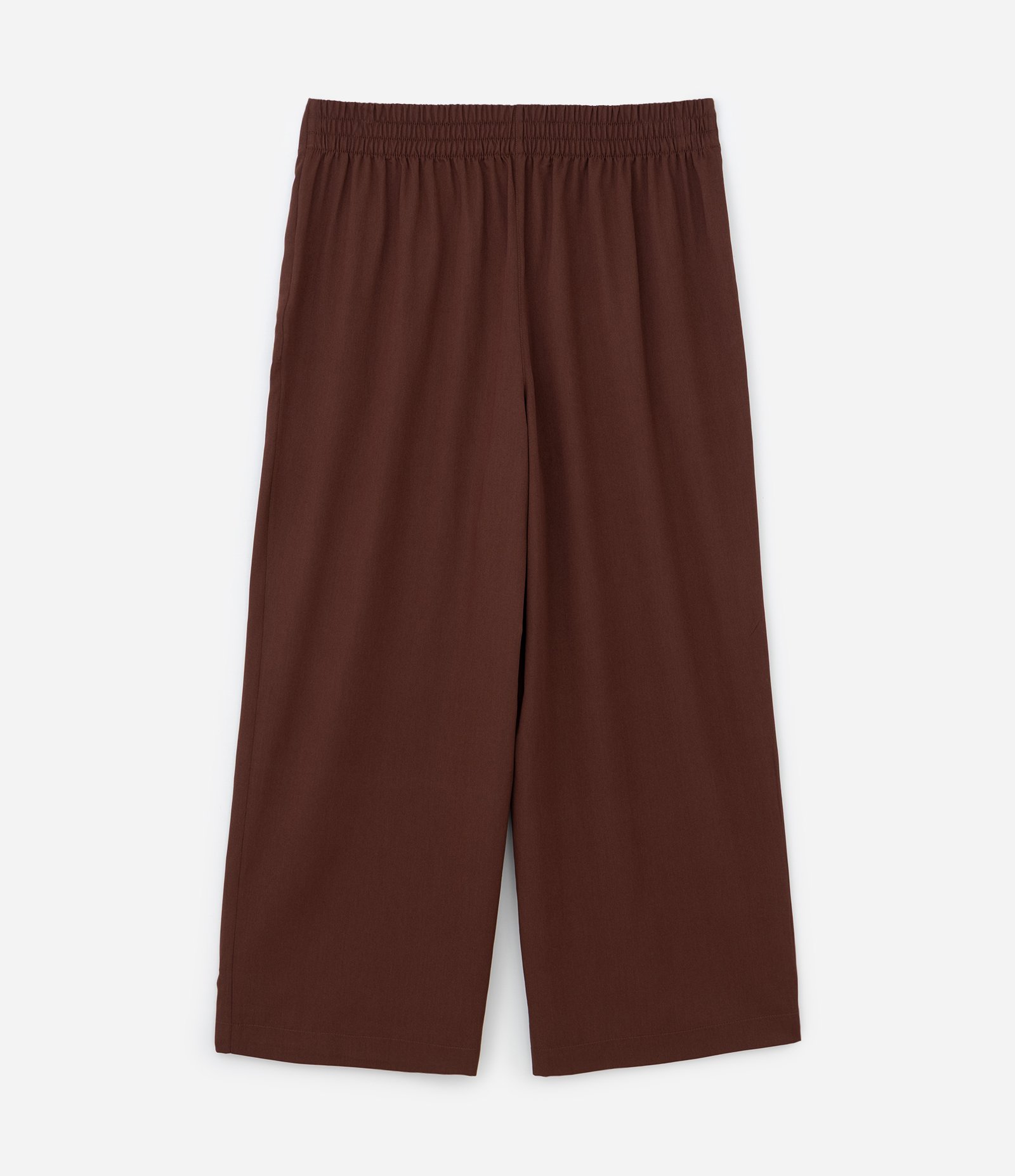 Calça Wide Leg Alfaiatada em Viscose Curve & Plus Size Marrom 7