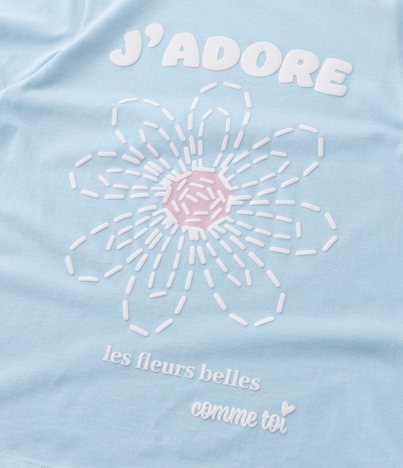 Camiseta Infantil com Estampa de Flor - Tam 5 a 14 Anos Azul 4