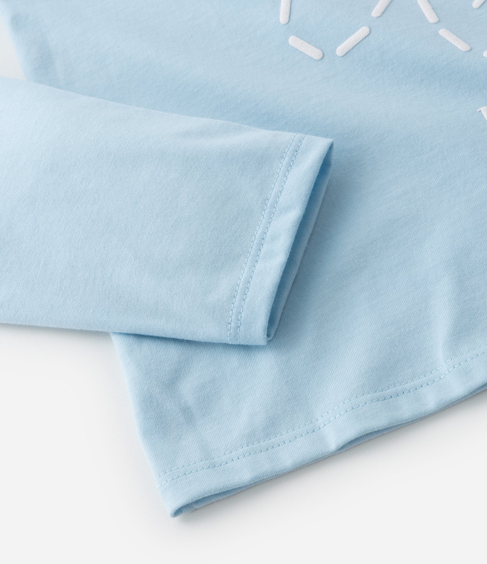 Camiseta Infantil com Estampa de Flor - Tam 5 a 14 Anos Azul 4
