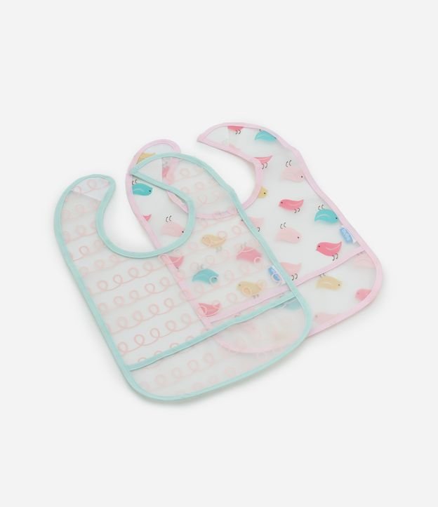 Kit 02 Babadores Infantis com Bolso - Tam Único