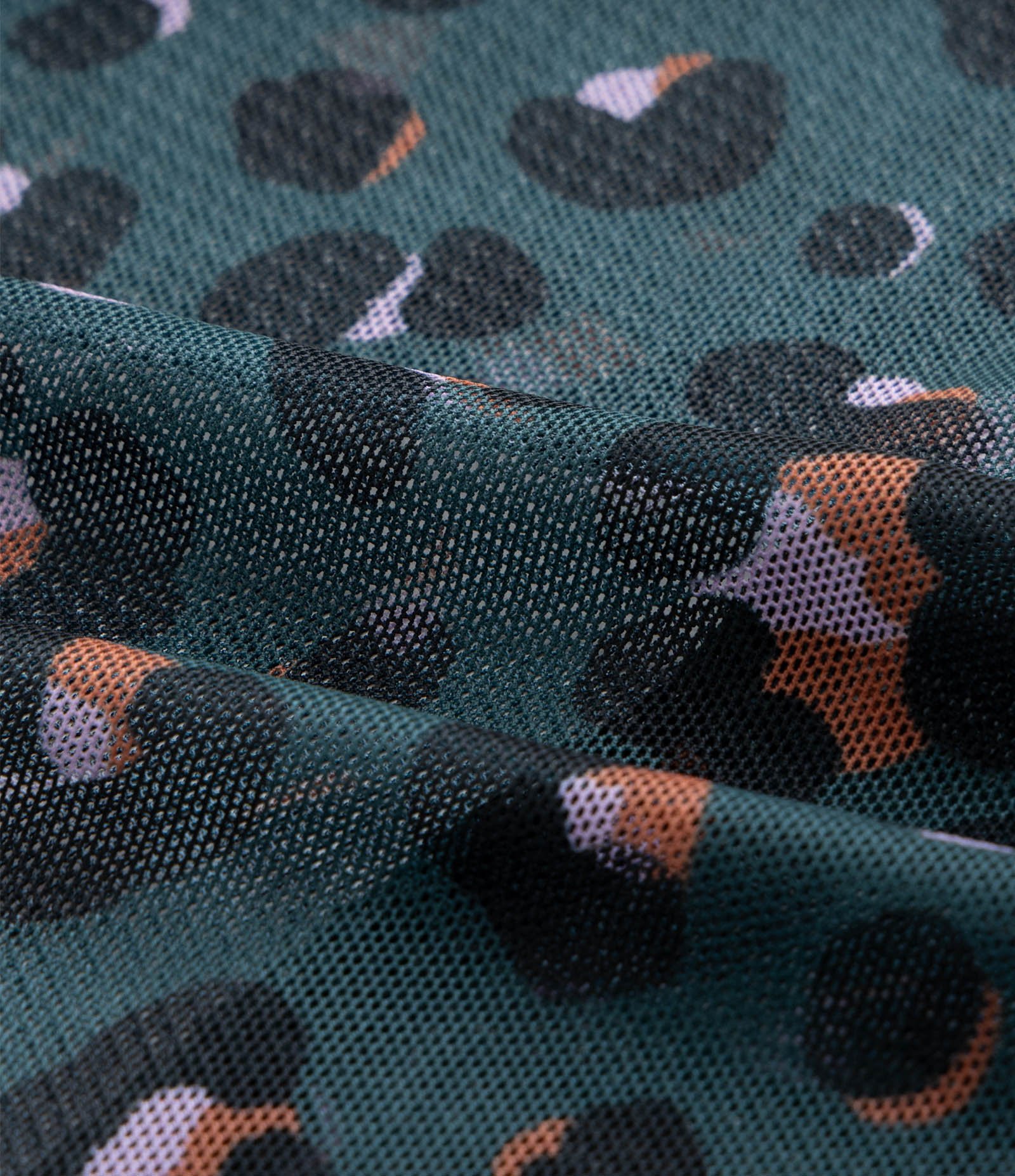 Saída de Praia Vestido Envelope em Tule com Estampa Animal Print Curve & Plus Size Azul 7