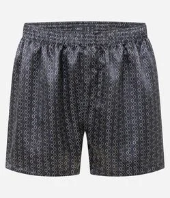 Cueca Samba Canção em Cetim com Estampa