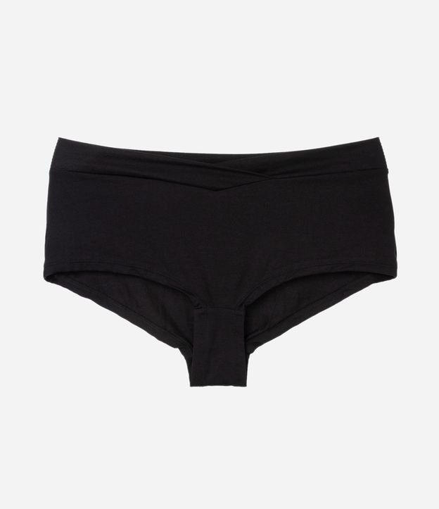 Calcinha Boyshort com Cós Aplicado Sobreposto Curve & Plus Size