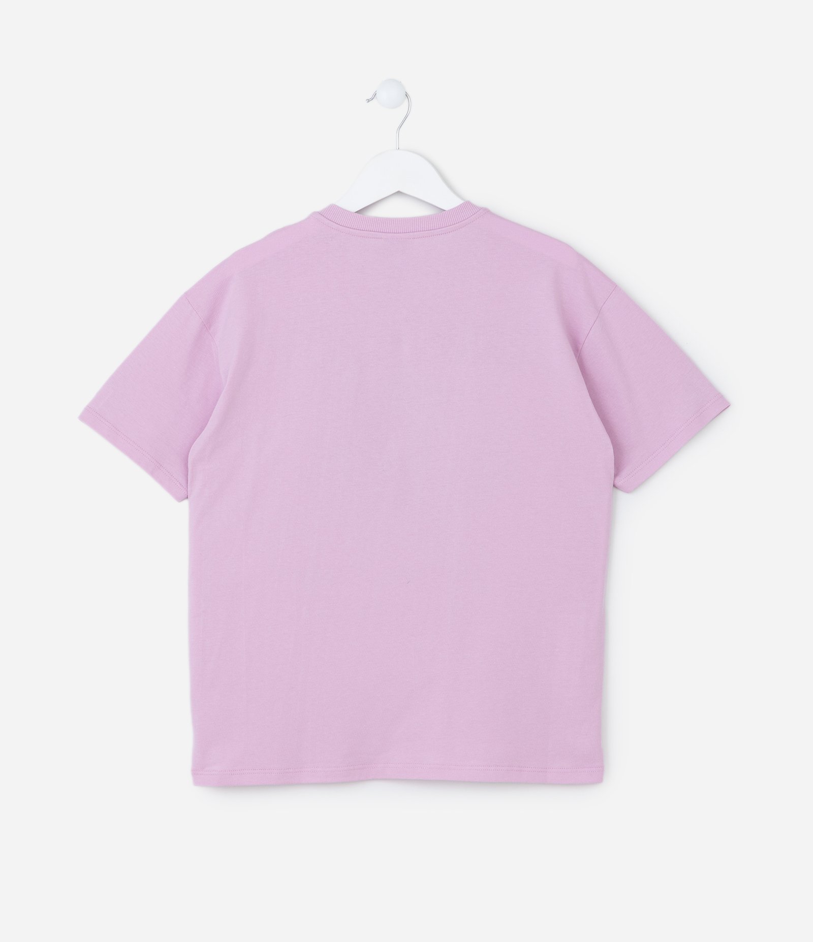 Camiseta Oversized Infantil com Estampa Maçãs - Tam 7 a 14 Anos Rosa 2