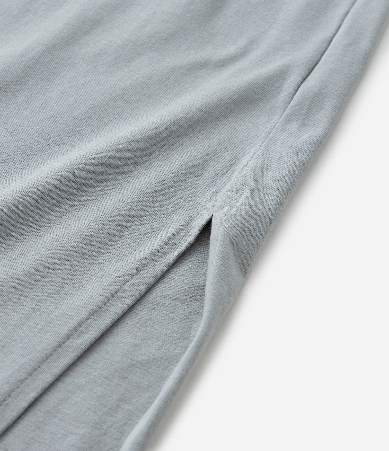 Vestido T-Shirt Midi em Malha Estonada Curve & Plus Size Cinza 8