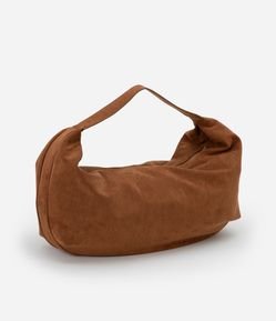 Bolsa Hobo Suede com Alça Larga