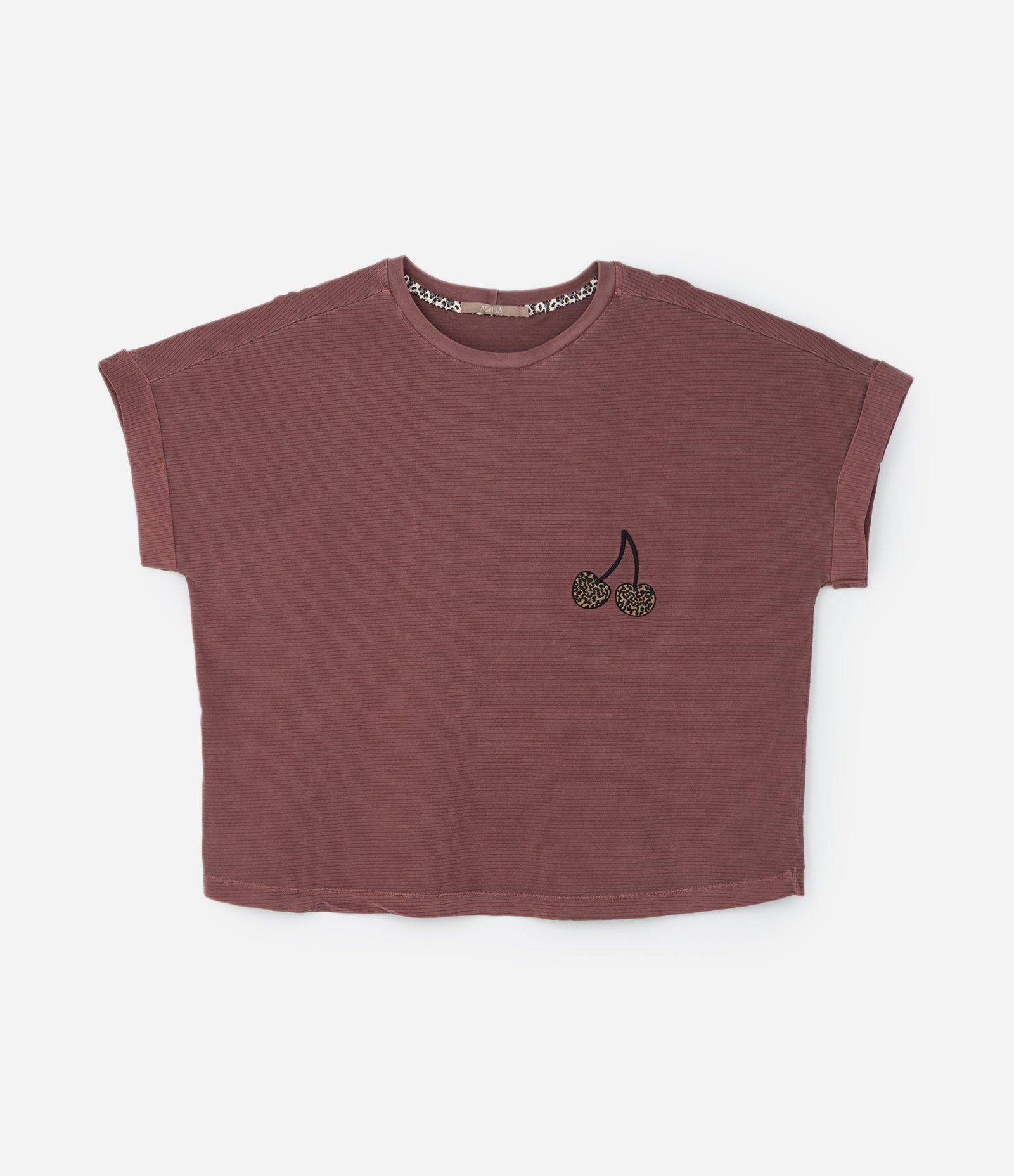 Blusa Fio Tinto e Cereja com Manga Dobrada Curve & Plus Size Vinho 3