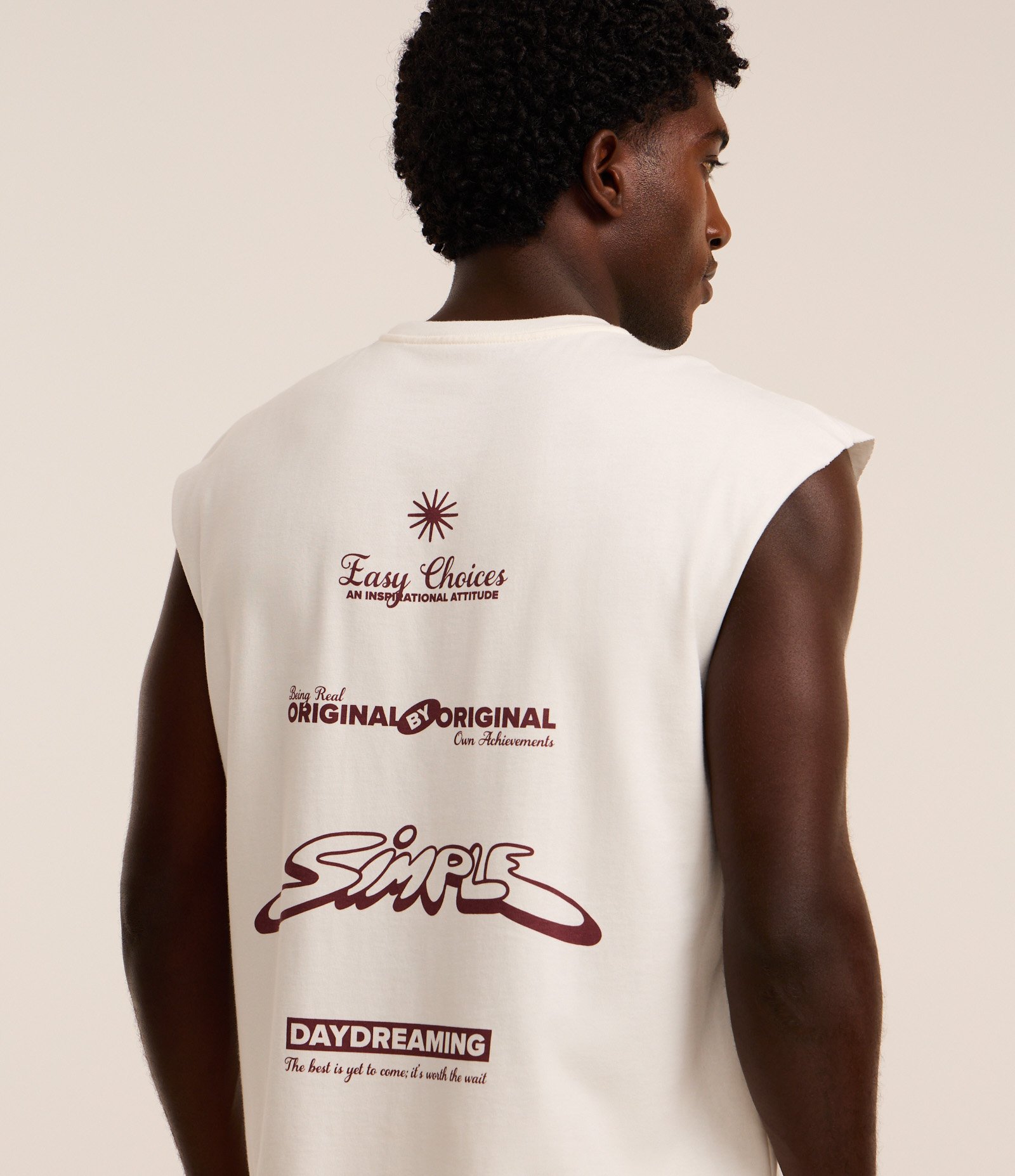 Regata Boxy em Algodão com Estampa Lettering Off White 3