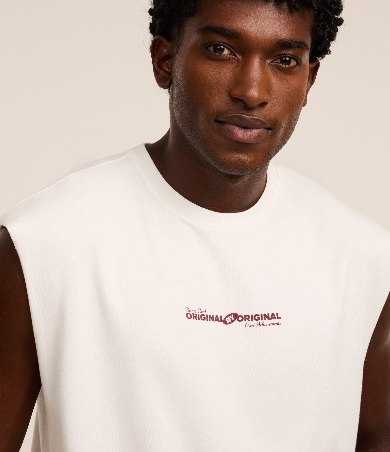 Regata Boxy em Algodão com Estampa Lettering Off White 4