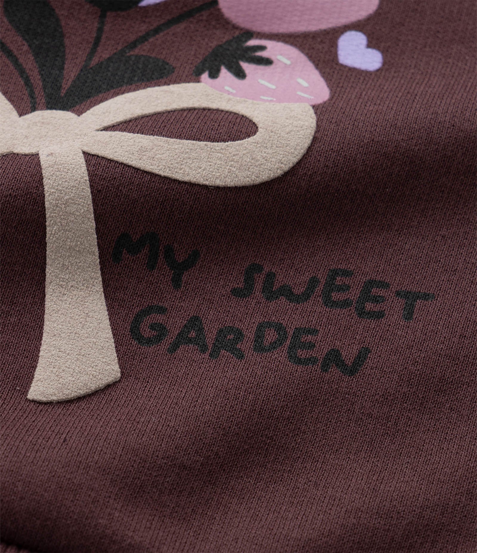 Casaco Infantil com Babado e Estampa Flores - Tam 1 a 6 Anos Marrom 5