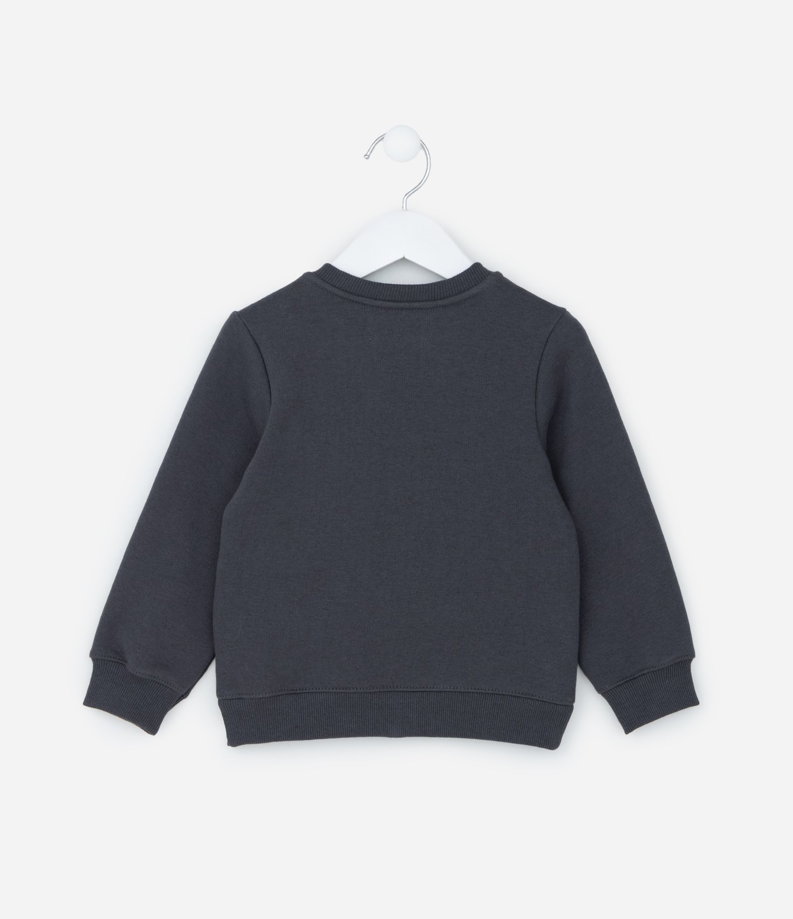 Casaco Infantil em Moletom com Laço Brilhante - Tam 1 a 6 Anos Cinza 2