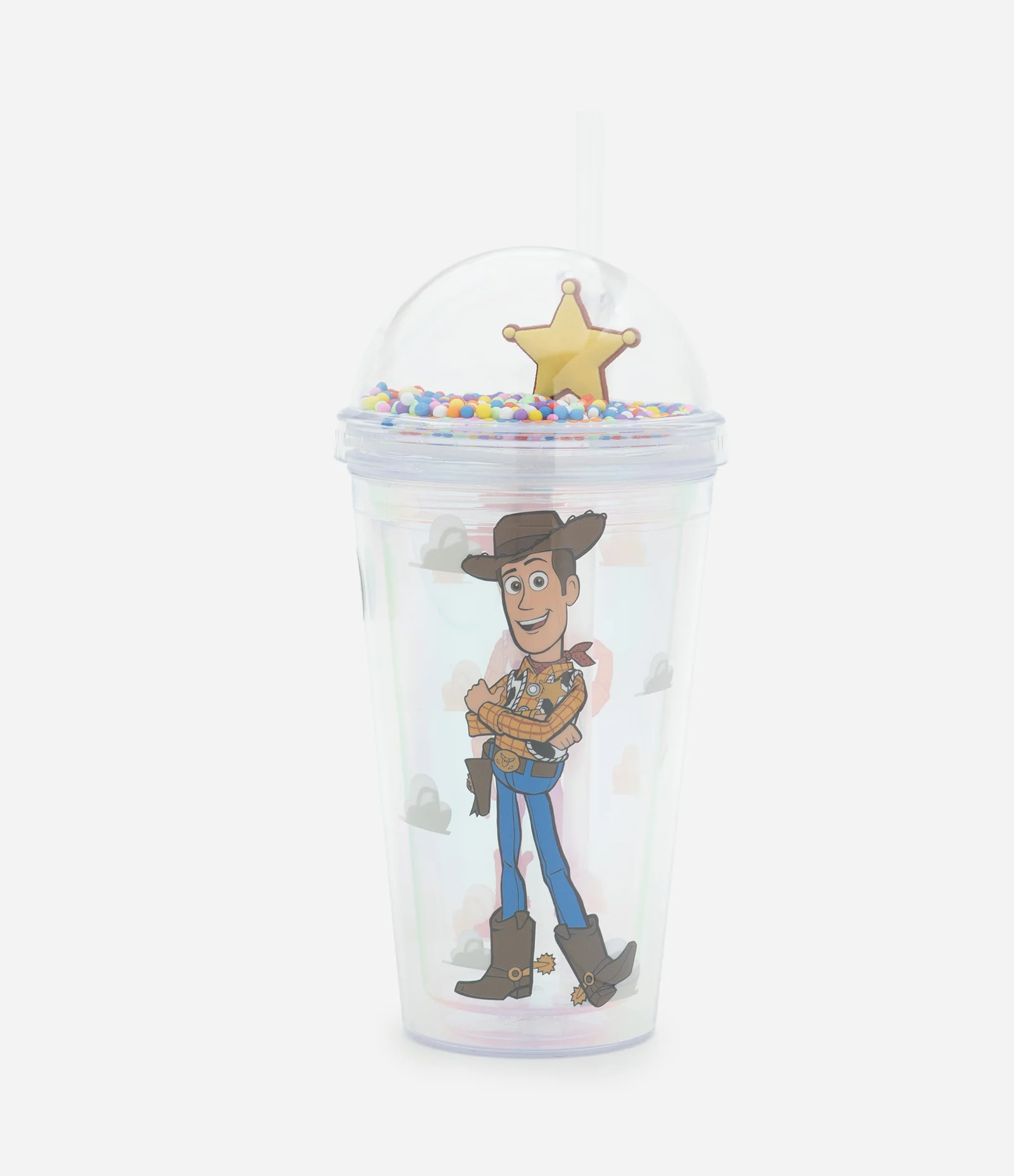 Copo Sundae em Plástico com Canudo e Estampa Toy Story Multicores 1
