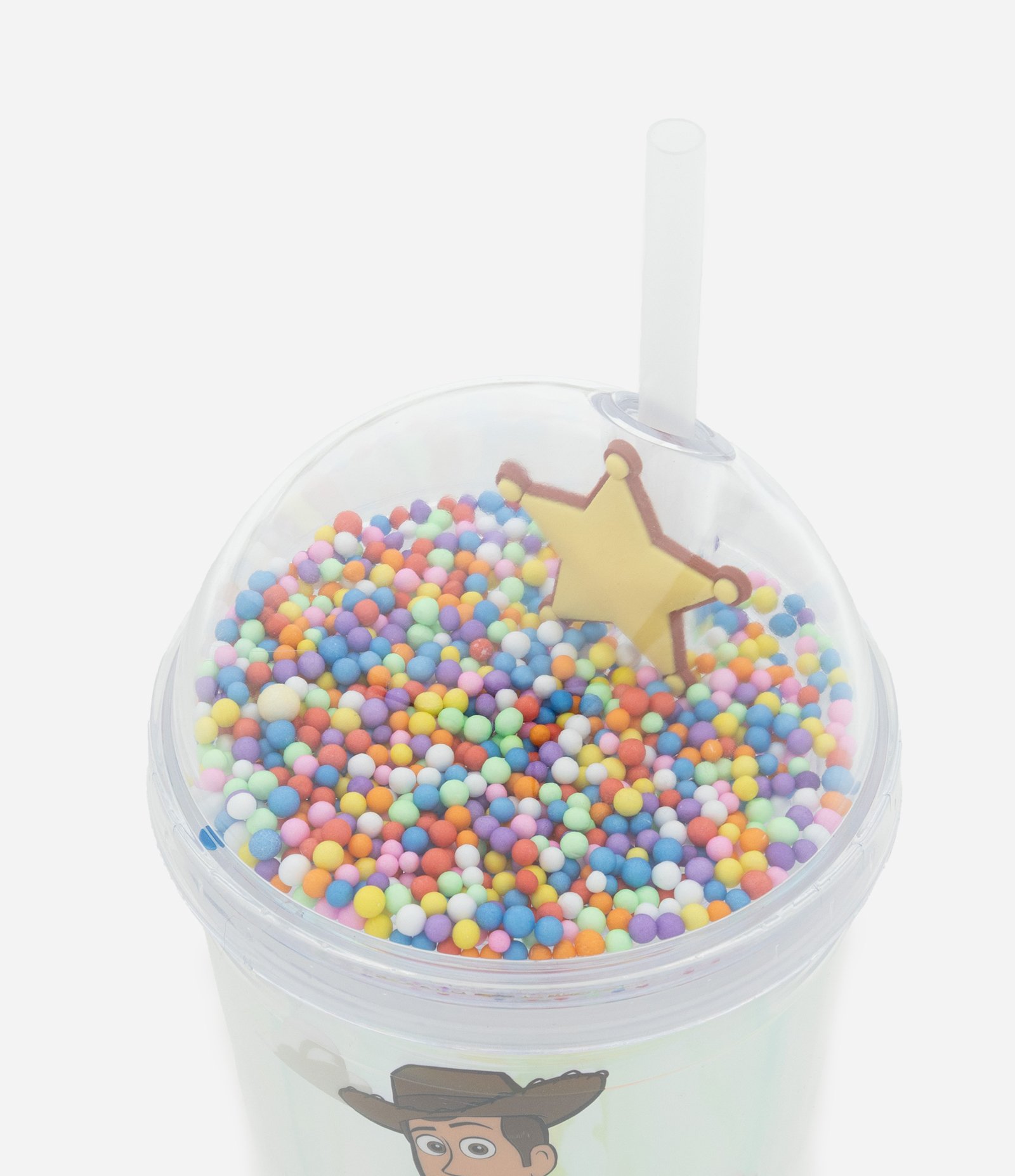 Copo Sundae em Plástico com Canudo e Estampa Toy Story Multicores 2