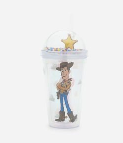 Copo Sundae em Plástico com Canudo e Estampa Toy Story
