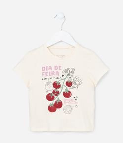 Blusa Infantil com Estampa Dia de Feira - Tam 1 a 6 Anos