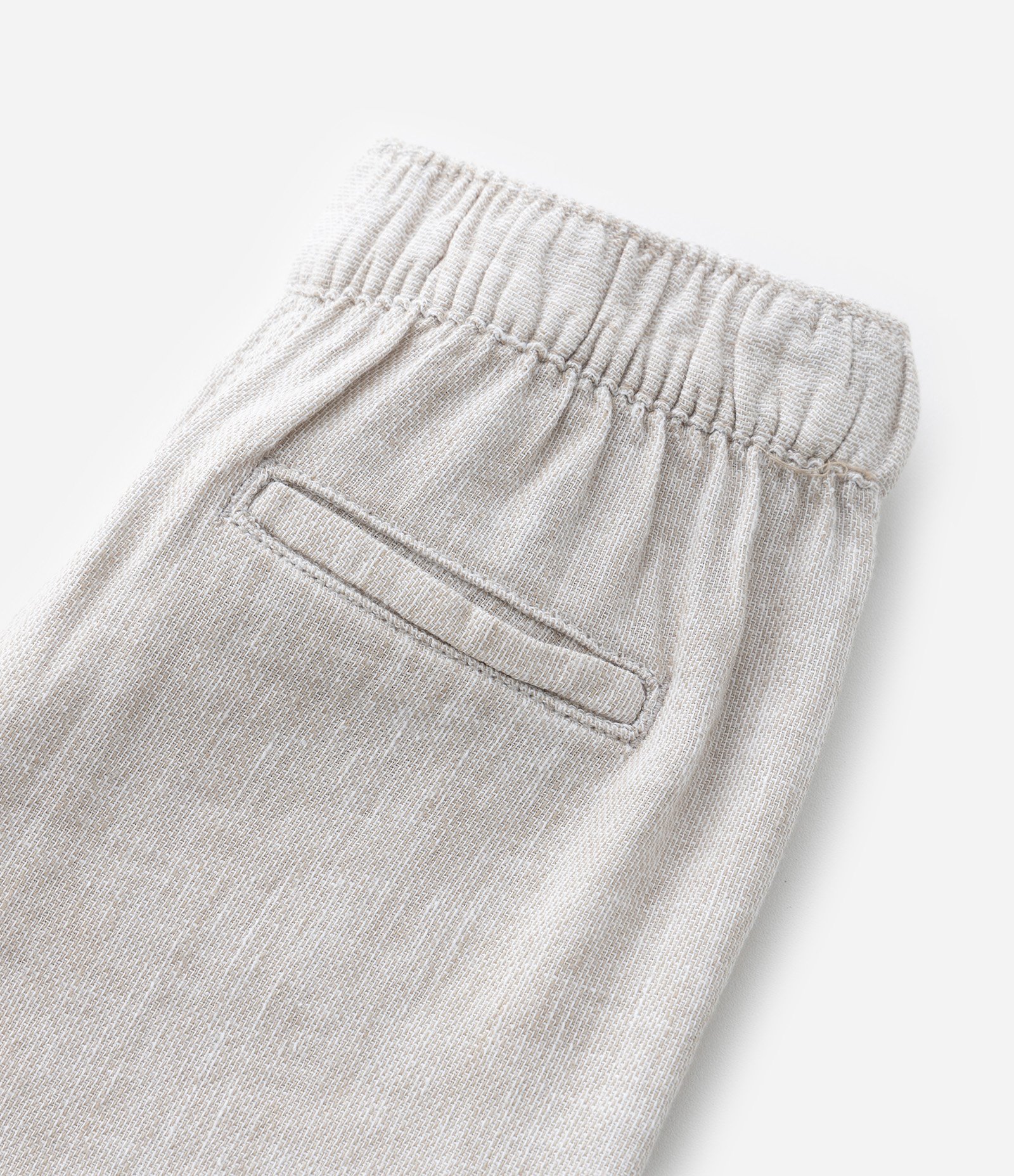 Bermuda Infantil em Linho - Tam 1 a 6 Anos Bege 4