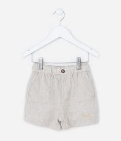 Bermuda Infantil em Linho - Tam 1 a 6 Anos