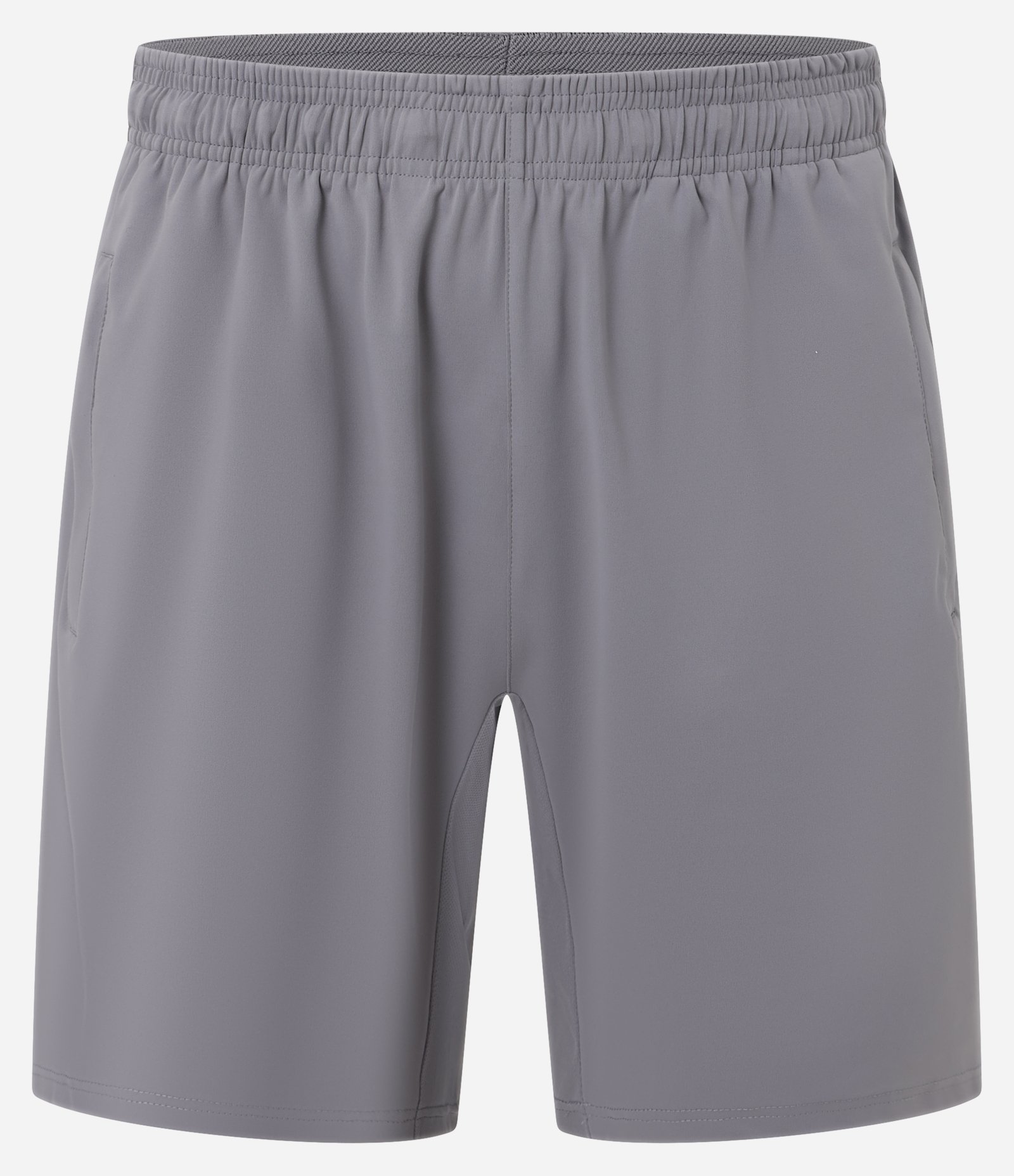 Bermuda Esportiva em Microfibra com Zíper no Bolso Cinza 4