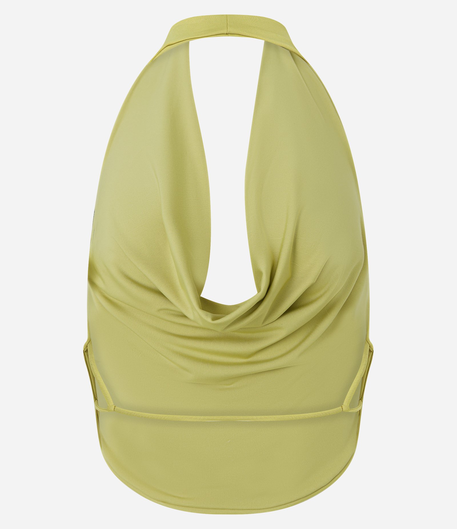 Blusa Cropped Frente única com Decote Degagê Verde 6