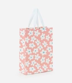 Embalagem de Presente Pequena com Estampa de Florzinhas