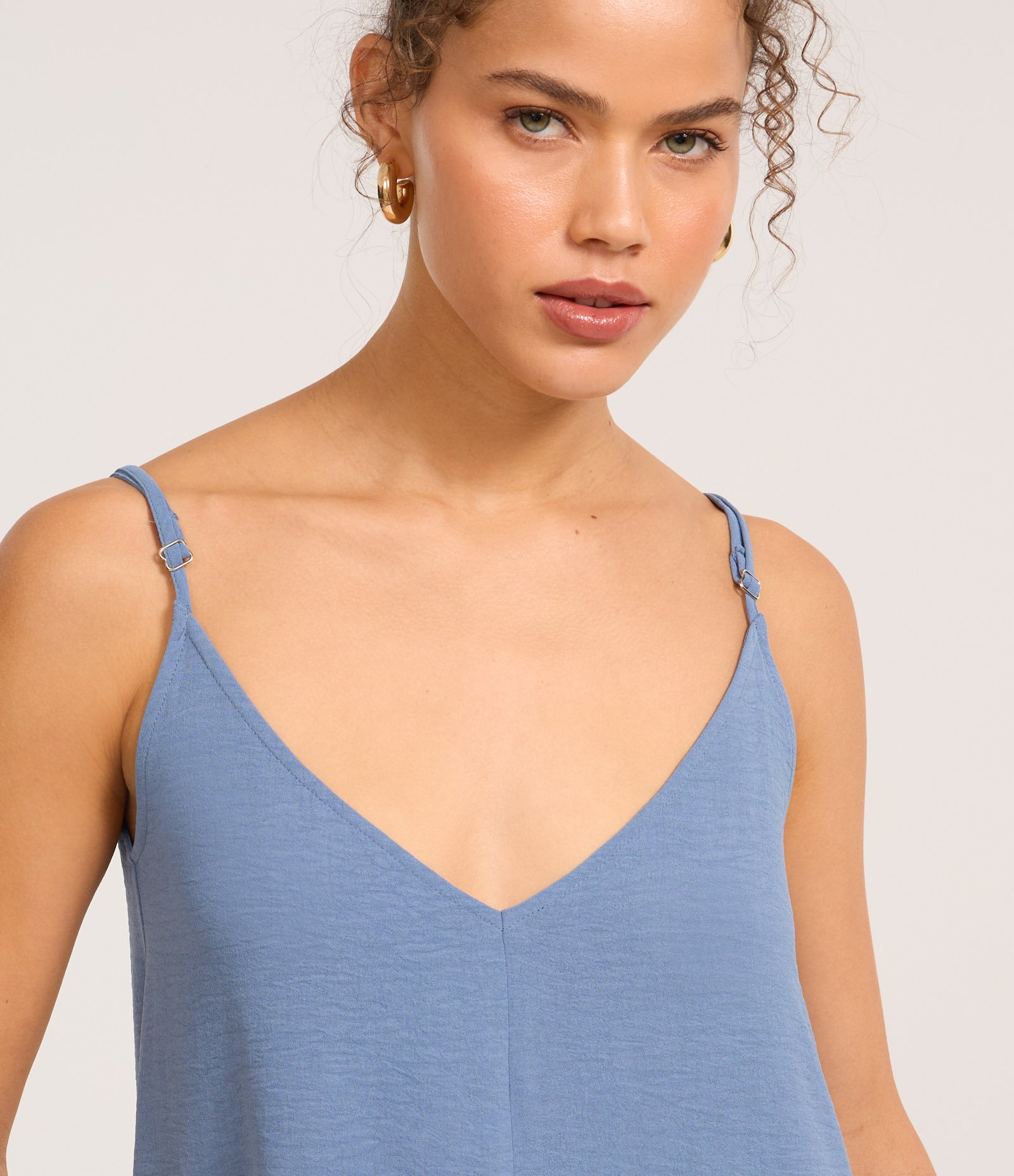 Vestido Long Midi em Crepe com Alcinhas 3