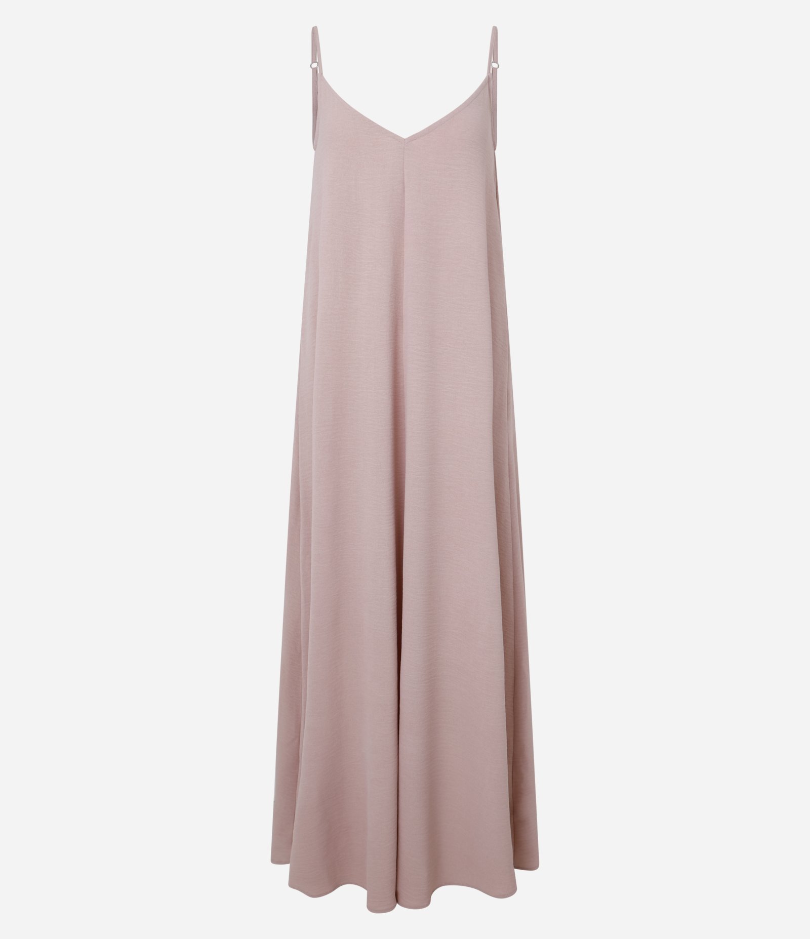 Vestido Long Midi em Crepe com Alcinhas Rosa 6