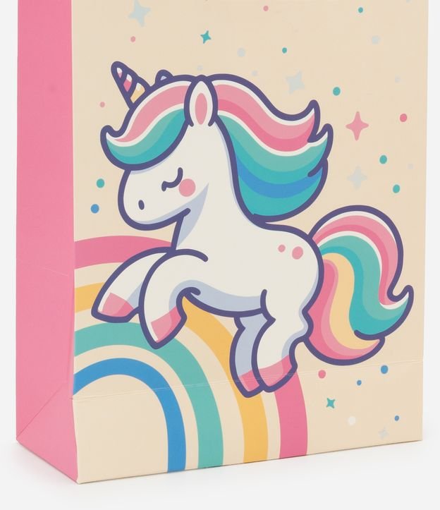 Embalagem de Presente Pequena com Estampa Unicórnios