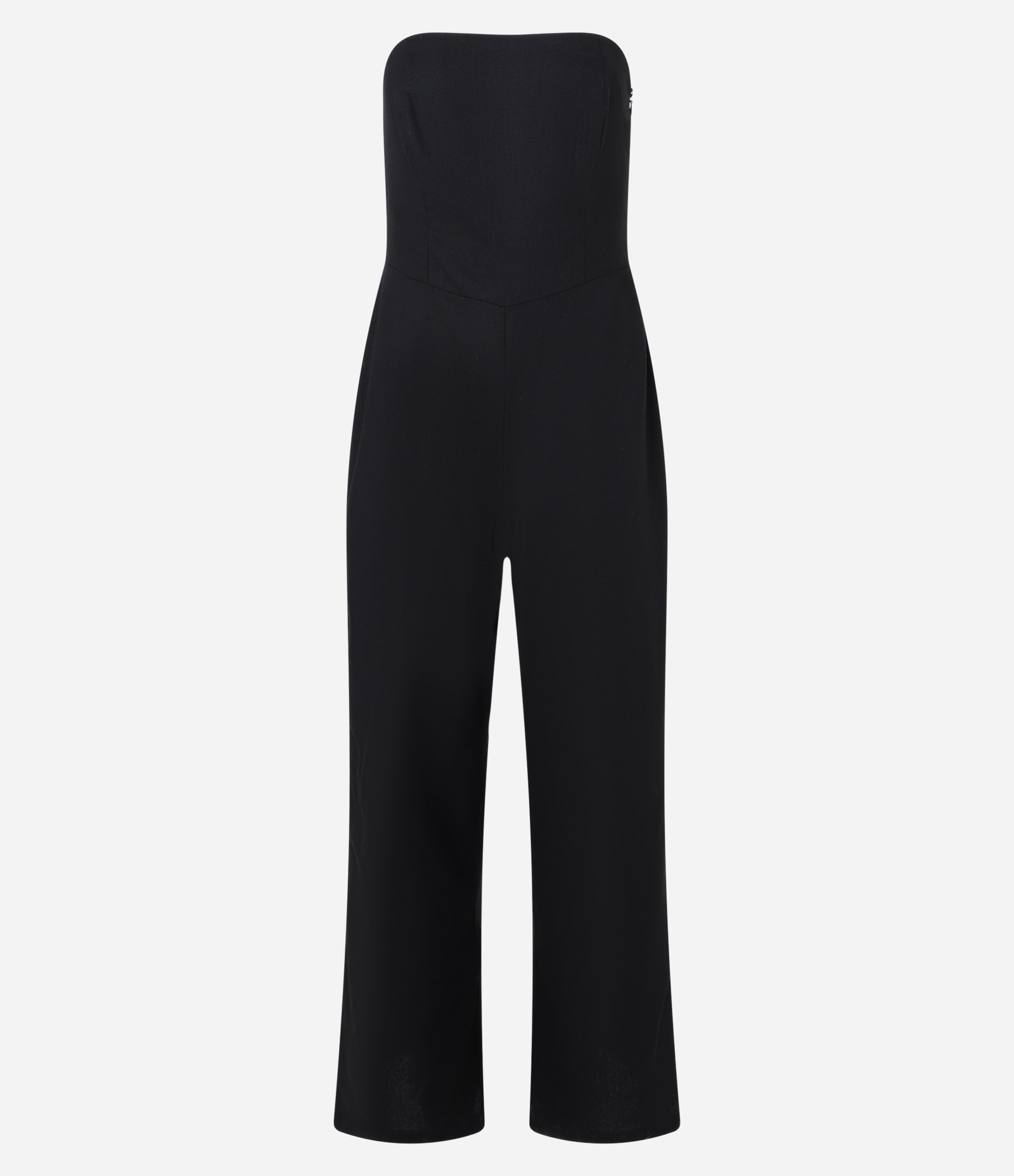 Macacão Reto em Viscolinho com Decote Tomara que Caia Preto 4