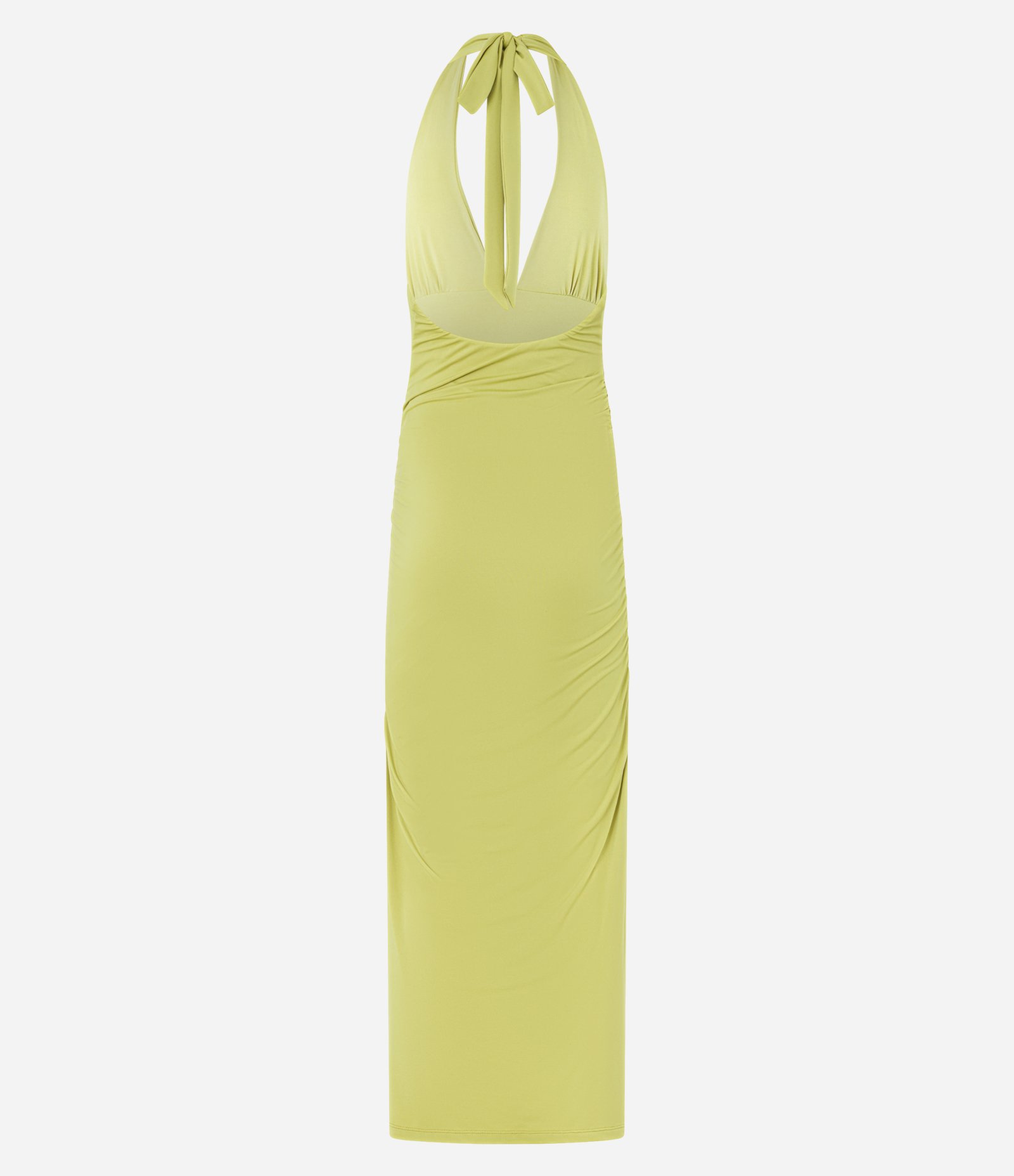 Vestido New Midi em Jersey com Drapeados Laterais Verde 7