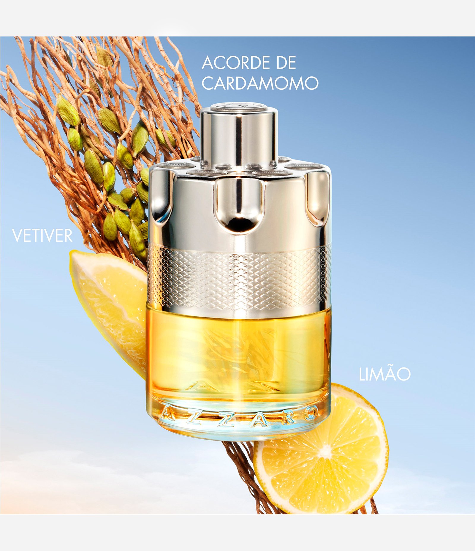 Kit Azzaro Wanted Eau de Toilette 100ml +  Shampoo 75ml + Travel Size 10ml KIT 3