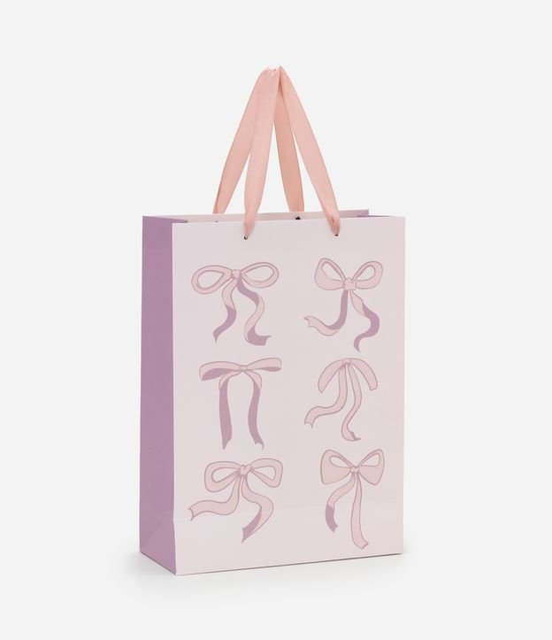 Embalagem de Presente Pequena com Estampa de Lacinhos