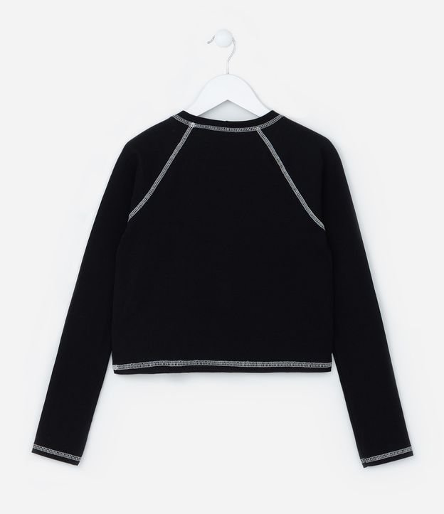 Camiseta Curta Infantil com Estampa Kuromi - Tam 5 a 14 Anos