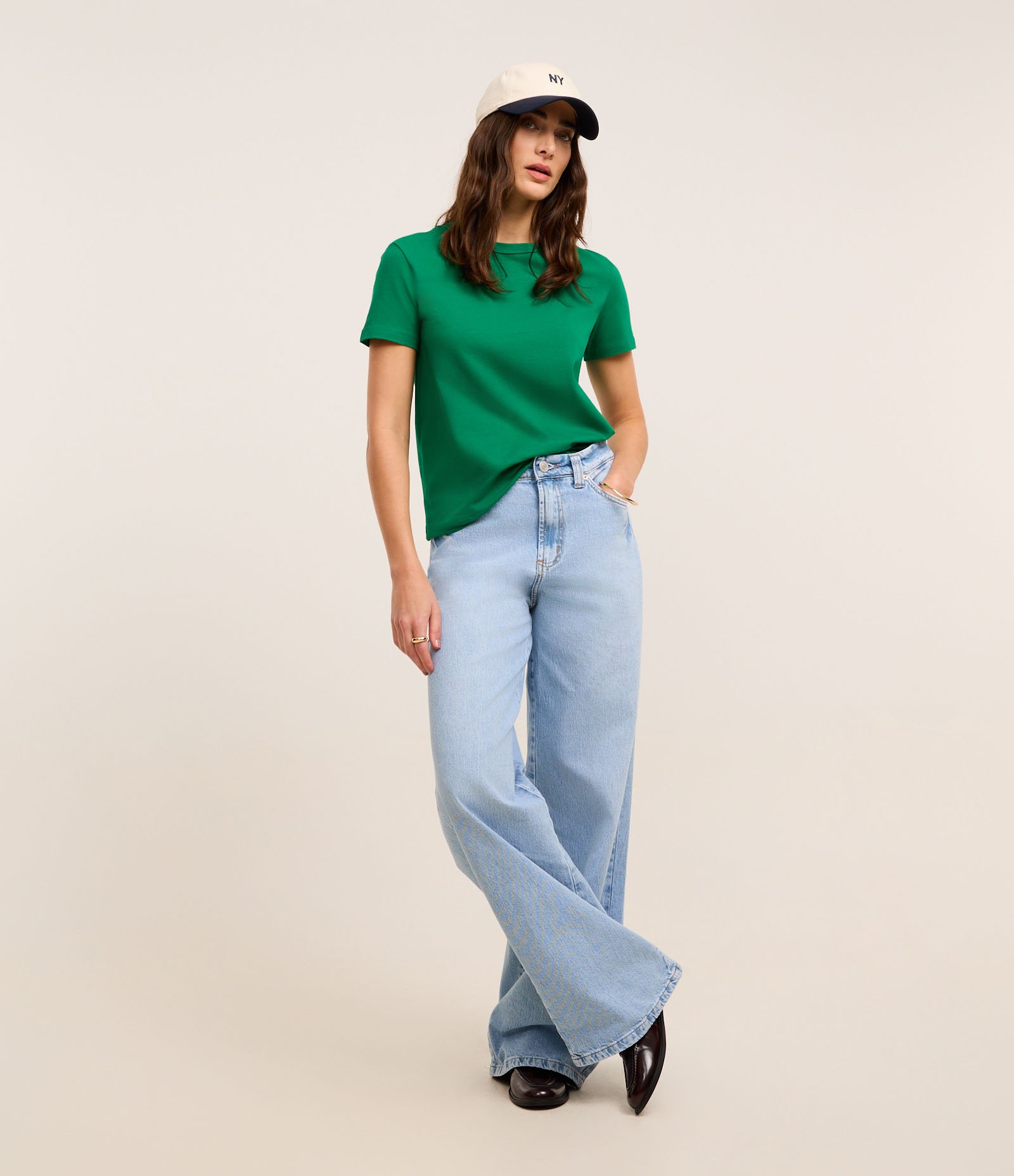 Blusa T-shirt Básica em Algodão Verde 2