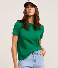 Blusa T-shirt Básica em Algodão