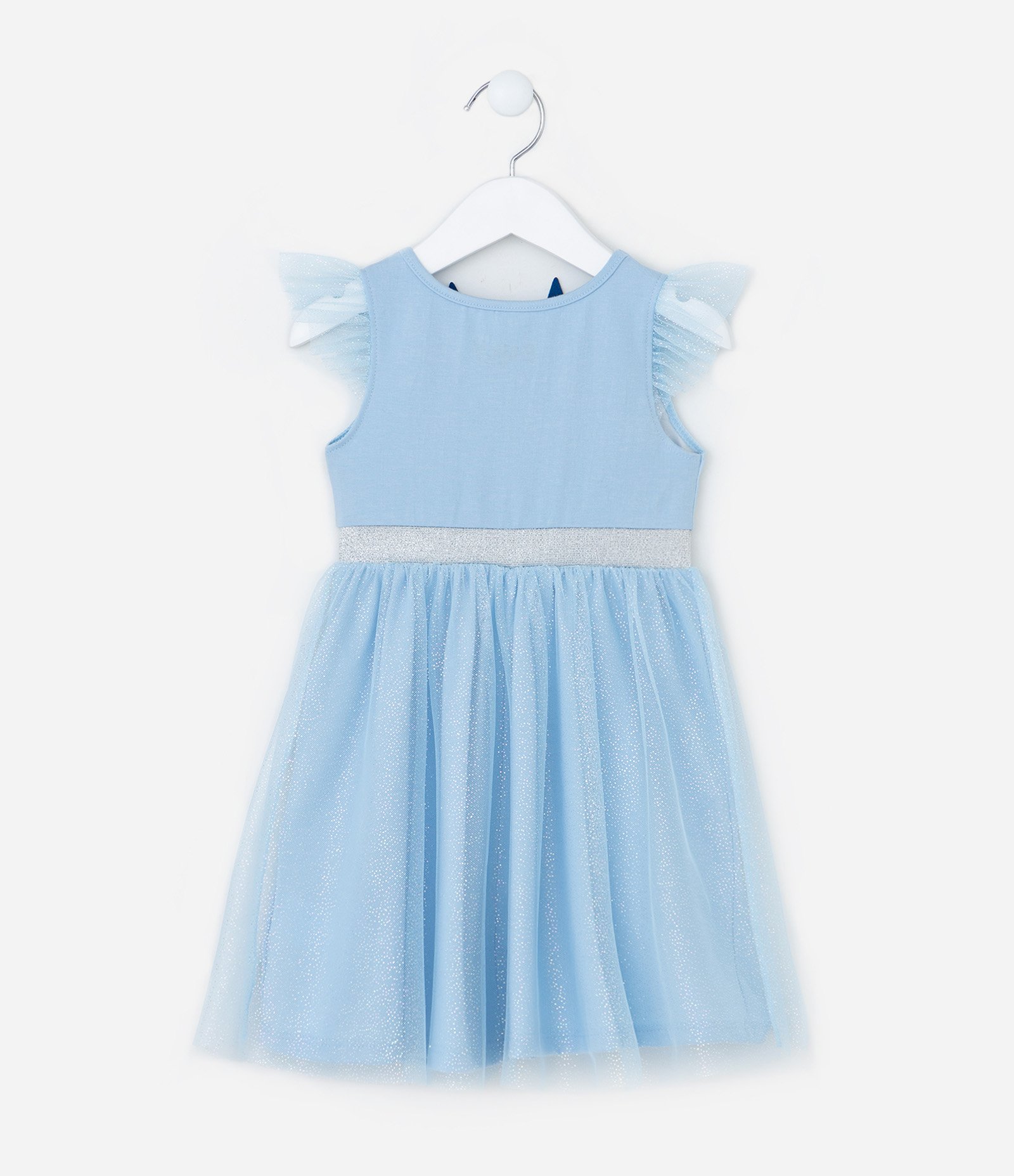 Vestido Infantil em Tule com Estampa Bluey - Tam 1 a 5 Anos Azul 3