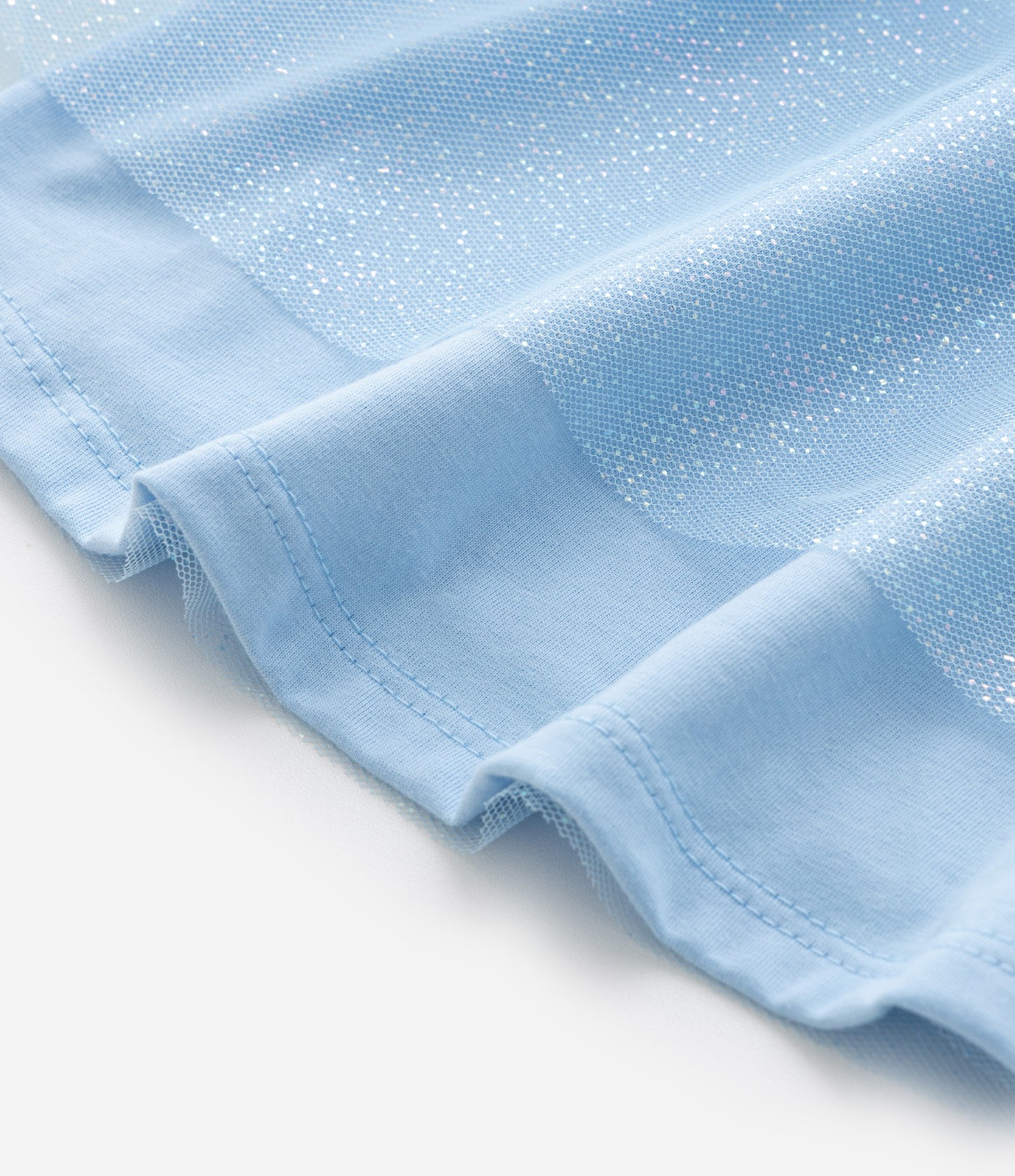 Vestido Infantil em Tule com Estampa Bluey - Tam 1 a 5 Anos Azul 4