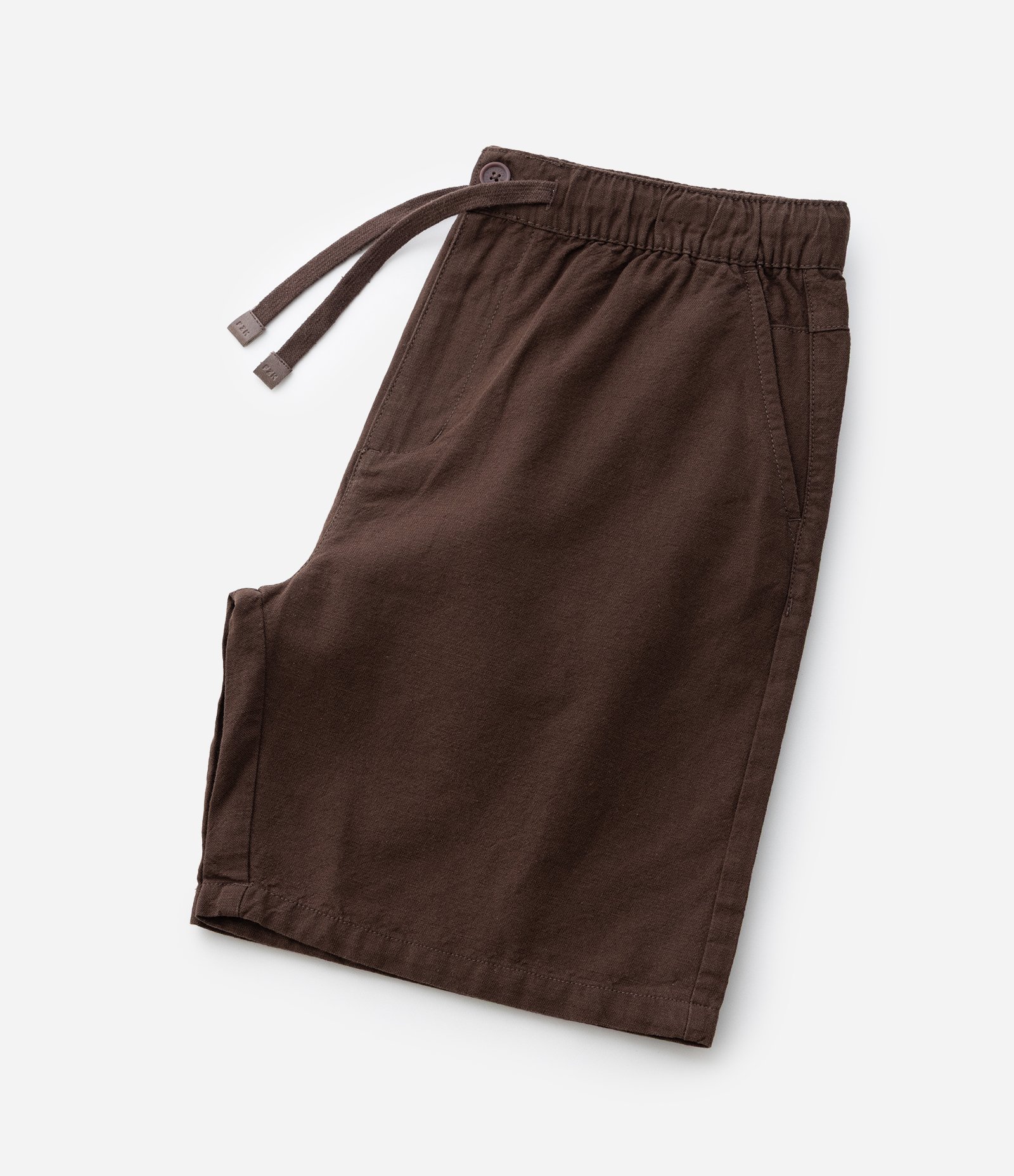 Bermuda Infantil em Algodão e Linho com Cós Elástico - Tam 5 a 14 anos Marrom 5