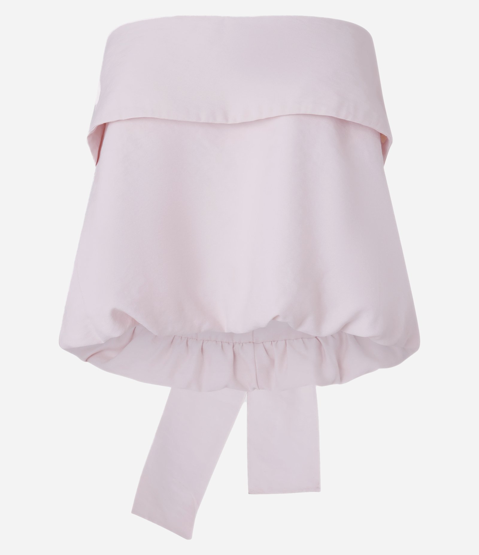 Blusa Balonê Alfaiatada com Amarração em Laço nas Costas Rosa 6