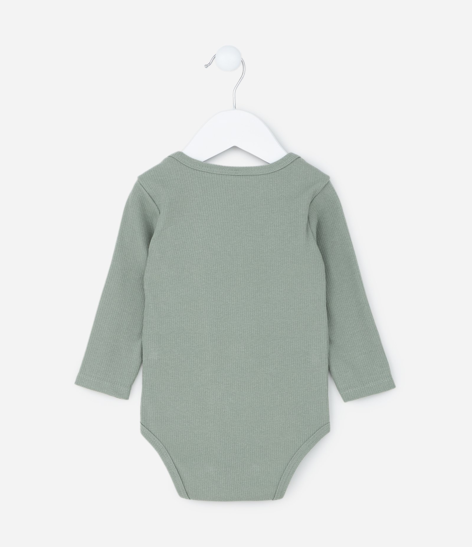 Conjunto Infantil em Ribana Básico - Tam 0 a 18 meses Verde 3
