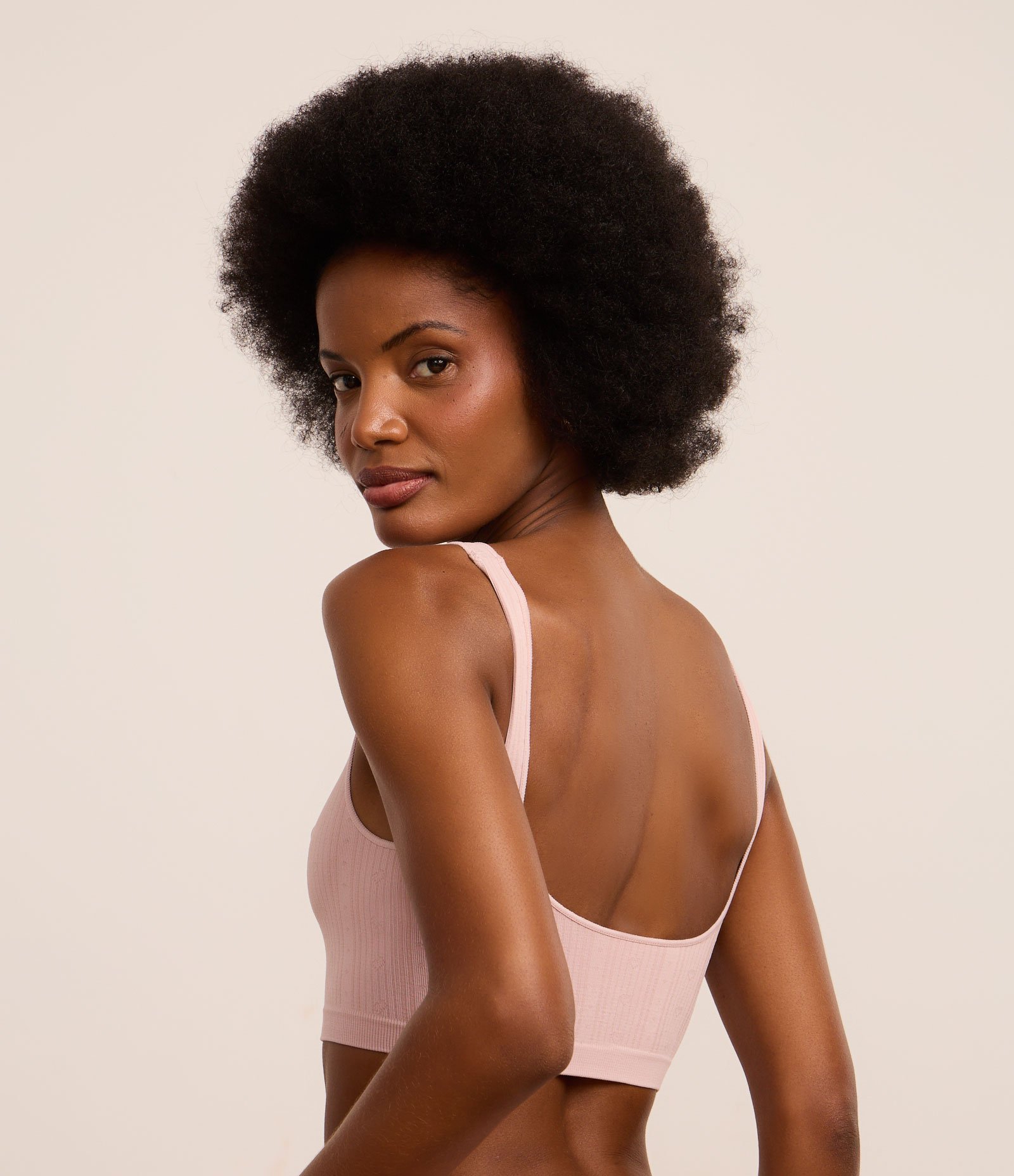 Sutiã Top Seamless Texturizado Rosa 4