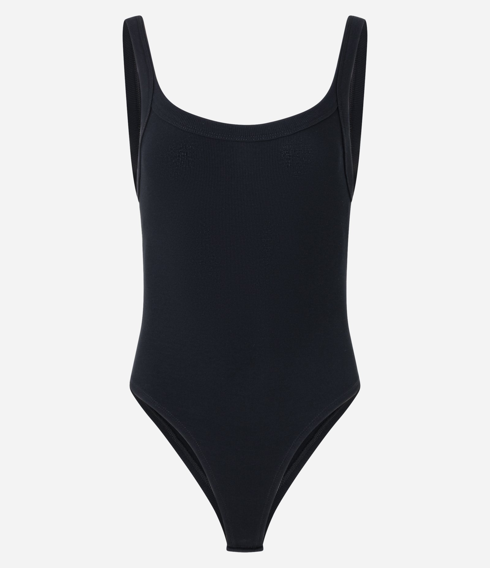 Body Básico em Ribana com Decote U Preto 5