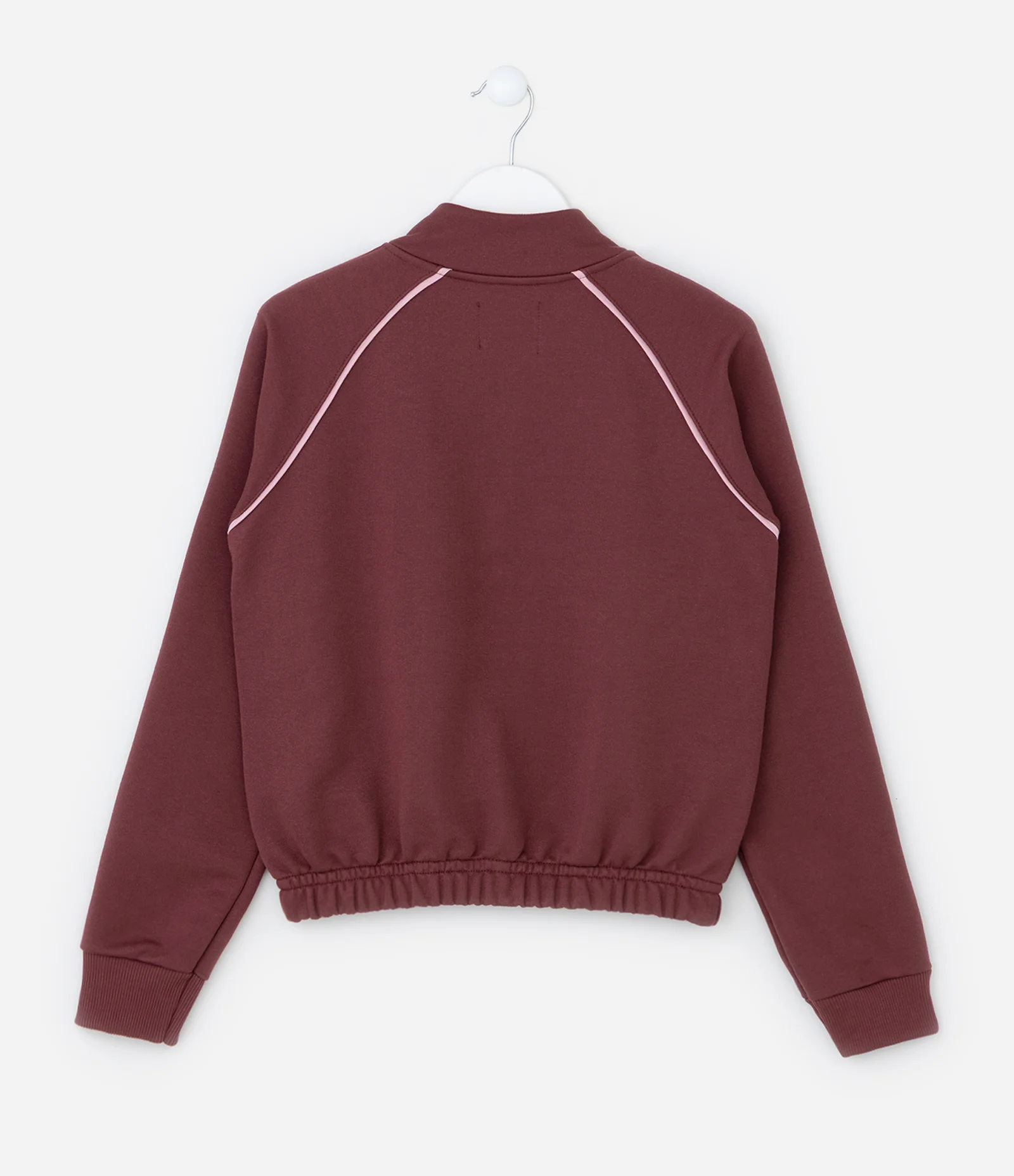 Casaco Infantil com Gola Alta e Zíper - Tam 5 a 14 Anos Marrom 3