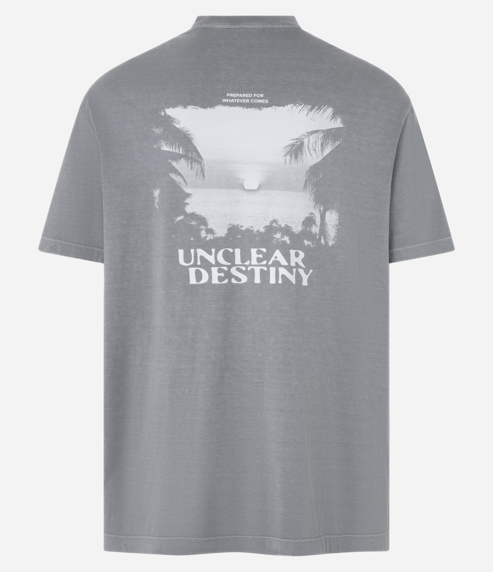 Camiseta Relaxed em Algodão com Estampa Lettering Cinza 6