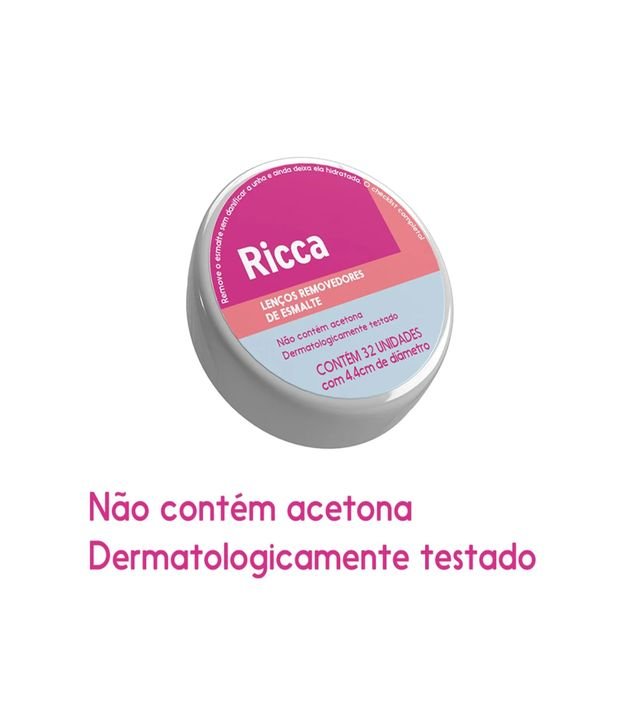 Lenço Umedecido Removedor de Esmalte Blister Ricca