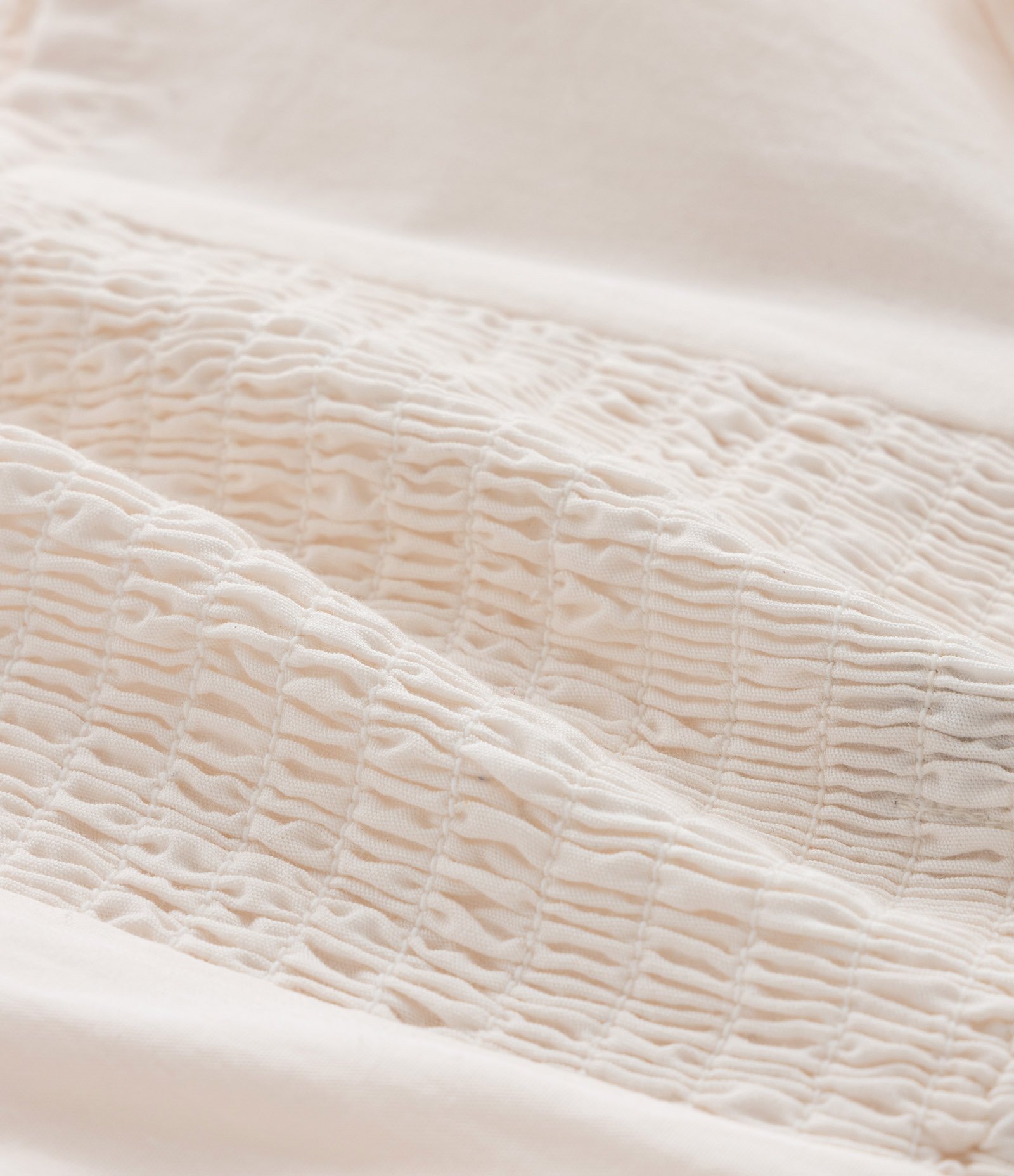 Blusa Cropped Infantil com Textura Floral - Tam 1 a 6 Anos Bege 4