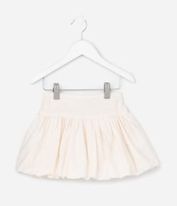 Saia Infantil Balonê com Bordado Floral - Tam 1 a 6 Anos